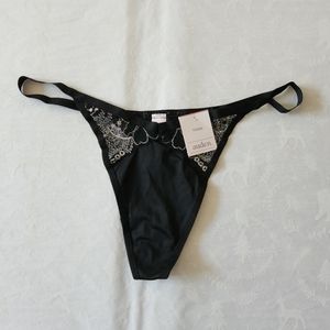 🔥💕NWT Auden thong Panties Silky Soft Large Black